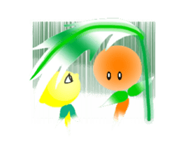Little Orange & Lemon sticker #150363