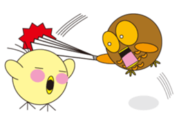 circle face1 owl sticker #150443