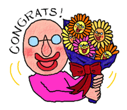 Mr. & Mrs.Glasses sticker #151569