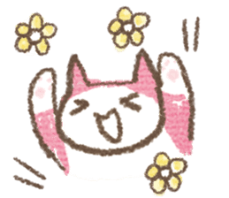 Scribble cat HACCI sticker #151606