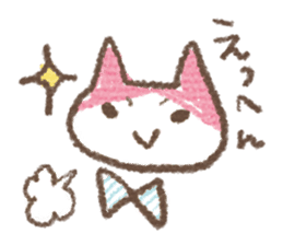 Scribble cat HACCI sticker #151608