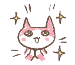 Scribble cat HACCI sticker #151610