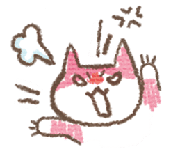 Scribble cat HACCI sticker #151614