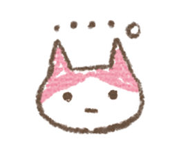 Scribble cat HACCI sticker #151617