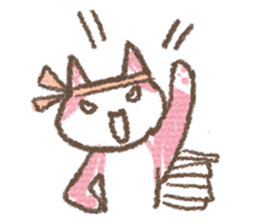 Scribble cat HACCI sticker #151639
