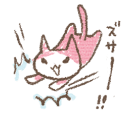 Scribble cat HACCI sticker #151641