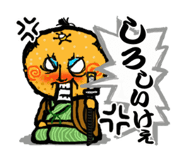 Japanese Yamaguchi orange ver sticker #152012