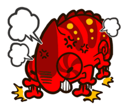 Chameleon is a colorful sticker #152207