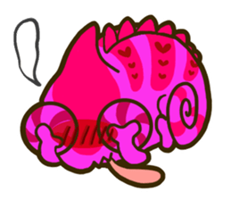 Chameleon is a colorful sticker #152216
