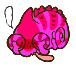 Chameleon is a colorful sticker #152216