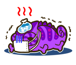 Chameleon is a colorful sticker #152221