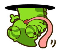 Chameleon is a colorful sticker #152223