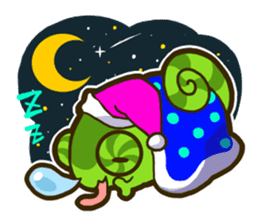 Chameleon is a colorful sticker #152229
