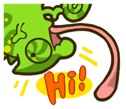 Chameleon is a colorful sticker #152241