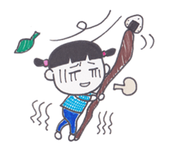 ONIGIRI Girl KURUKKO sticker #154677