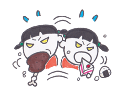 ONIGIRI Girl KURUKKO sticker #154702