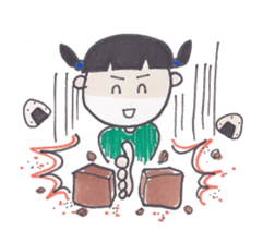 ONIGIRI Girl KURUKKO sticker #154704