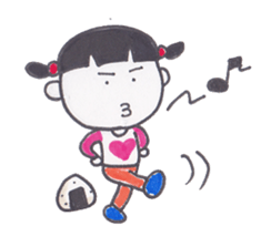 ONIGIRI Girl KURUKKO sticker #154705