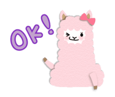 Alpaca girls sticker #155352