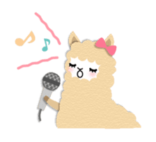 Alpaca girls sticker #155365