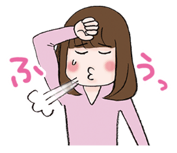 The fatigued office lady Sachiko. sticker #155716