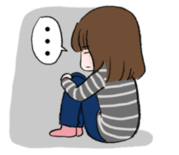 The fatigued office lady Sachiko. sticker #155717