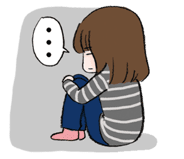 The fatigued office lady Sachiko. sticker #155717