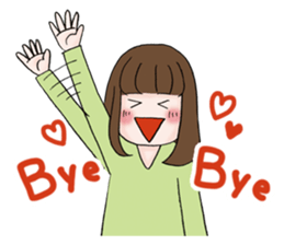 The fatigued office lady Sachiko. sticker #155722