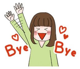 The fatigued office lady Sachiko. sticker #155722