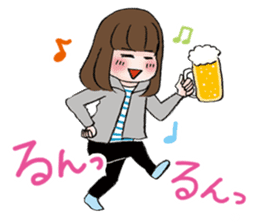 The fatigued office lady Sachiko. sticker #155723