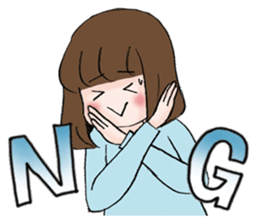 The fatigued office lady Sachiko. sticker #155725