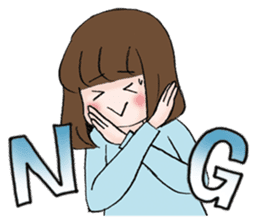 The fatigued office lady Sachiko. sticker #155725