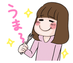 The fatigued office lady Sachiko. sticker #155730