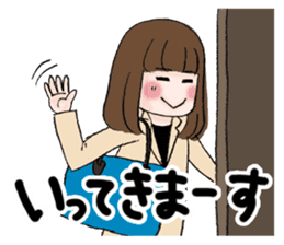 The fatigued office lady Sachiko. sticker #155732