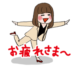 The fatigued office lady Sachiko. sticker #155733