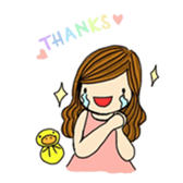 Happiness with A little duck sticker #156204