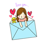 Happiness with A little duck sticker #156208