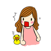 Happiness with A little duck sticker #156215