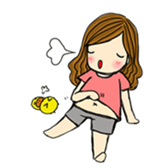 Happiness with A little duck sticker #156219