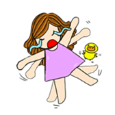 Happiness with A little duck sticker #156222