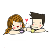 Happiness with A little duck sticker #156223