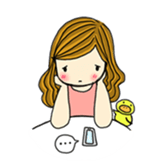 Happiness with A little duck sticker #156224