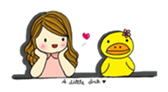 Happiness with A little duck sticker #156227