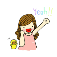 Happiness with A little duck sticker #156233