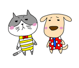 Cat and Dog sticker #156355