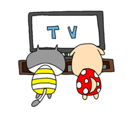 Cat and Dog sticker #156371