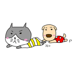 Cat and Dog sticker #156374