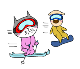 Cat and Dog sticker #156390