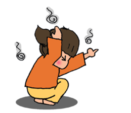 cute girl "Mutchy" sticker #158129