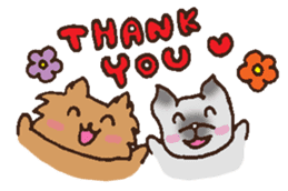 Betty & Kinako's happy life sticker #158939